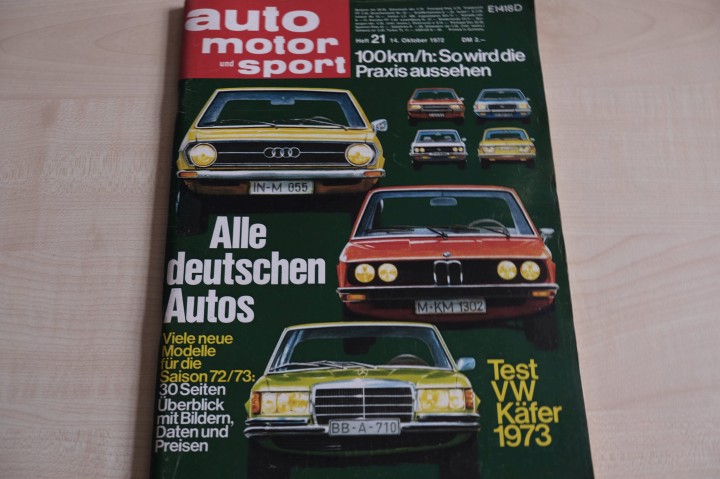Deckblatt Auto Motor und Sport (21/1972)